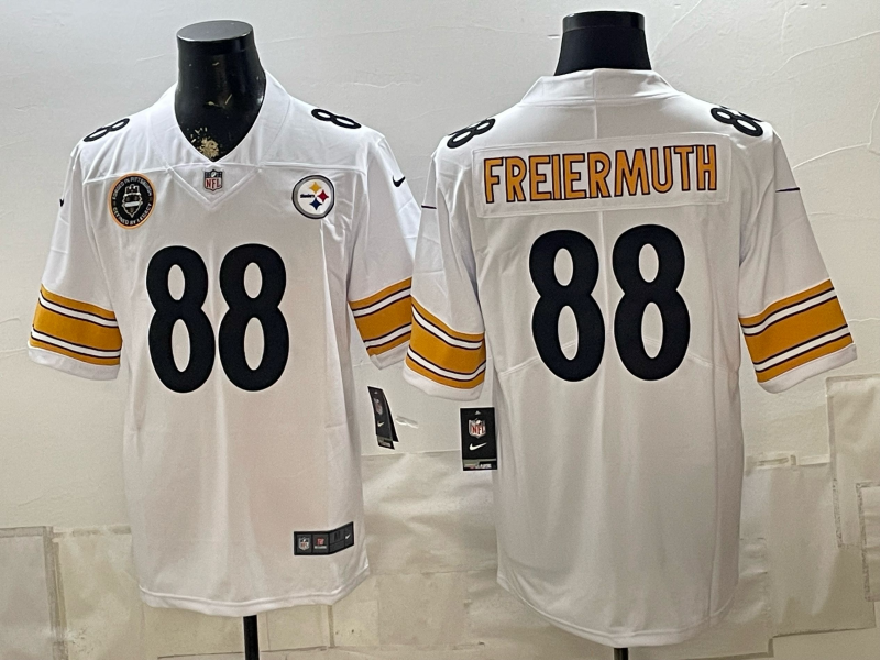 2026 Men Pittsburgh Steelers #88 Freiermuth white Limited Nike NFL Jersey 0901002